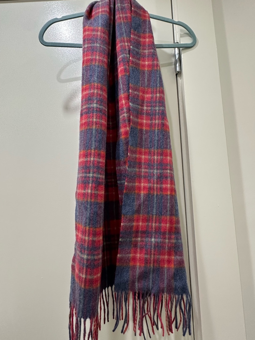 Vintage James Pringle Weavers Scotland 100% Wool Plaid Scarf